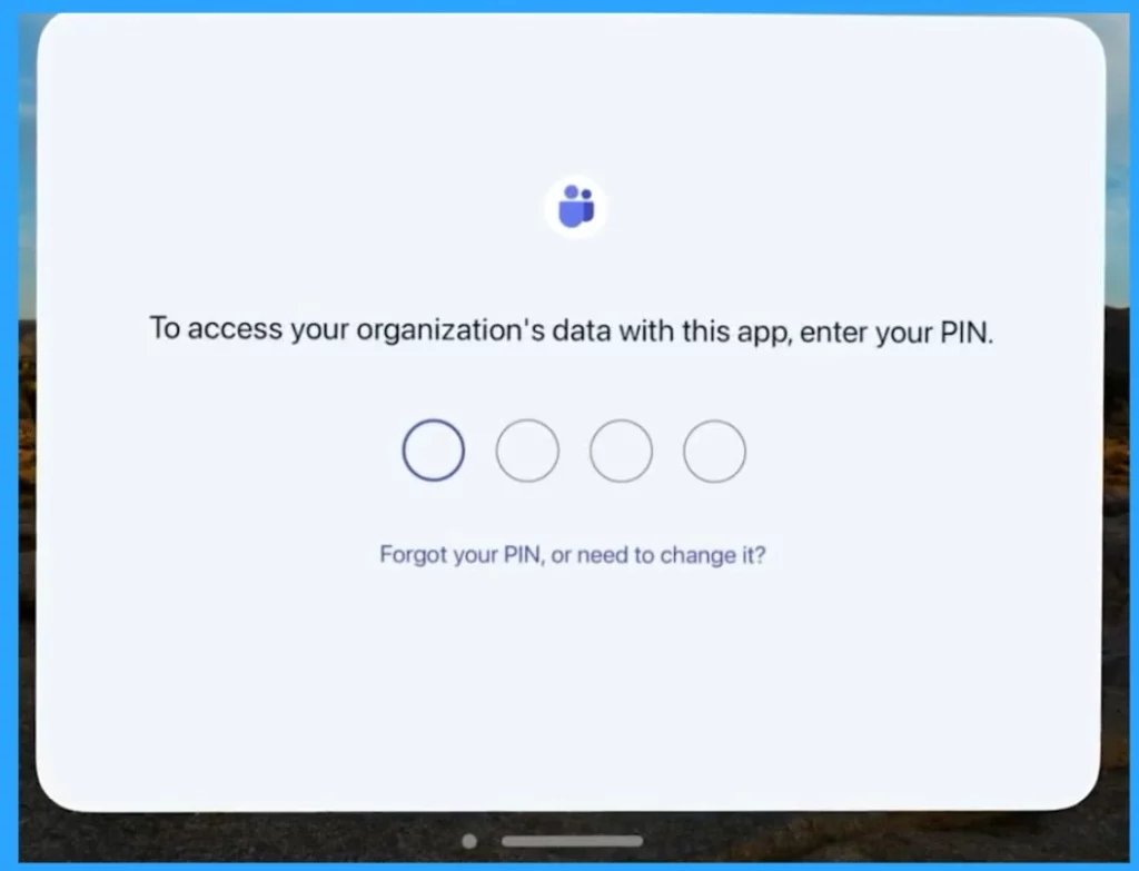 Microsoft Teams App Protection on Apple Vision Pro in Intune MAM Policies 6 Microsoft Teams App Protection on Apple Vision Pro in Intune MAM Policies-Fig.6 Creds to MS