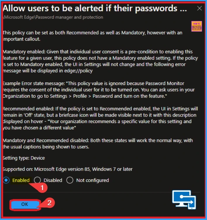 Enable Edge Password Safety Alerts for Users Policy in Microsoft Intune 6 Enable Edge Password Safety Alerts for Users Policy in Microsoft Intune - Fig.5
