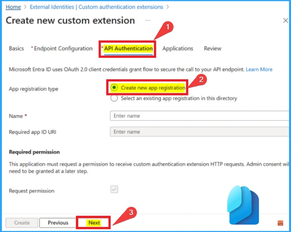 New Entra Custom Authentication Extension | Enable Integration with Any Email Providers - Fig.4 - Creds to MS
