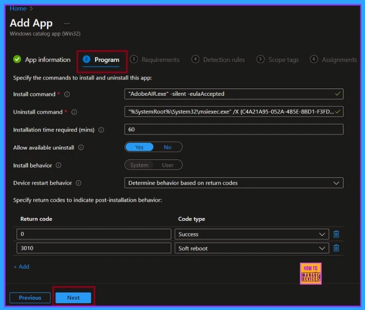 How to Deploy Adobe AIR Using Enterprise App Catalog App with Intune 8 How to Deploy Adobe AIR Using Enterprise App Catalog App with Intune Fig.7