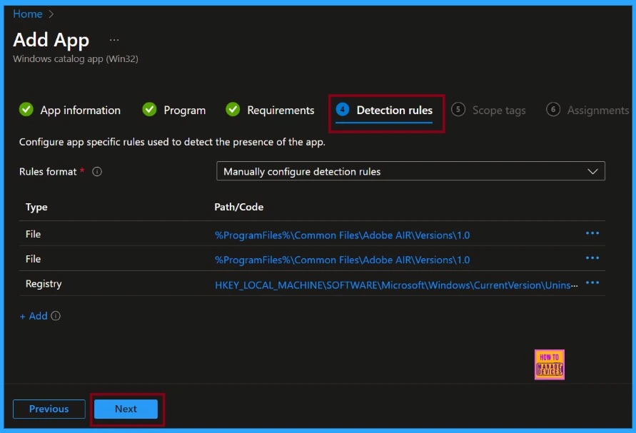 How to Deploy Adobe AIR Using Enterprise App Catalog App with Intune 10 How to Deploy Adobe AIR Using Enterprise App Catalog App with Intune Fig.9