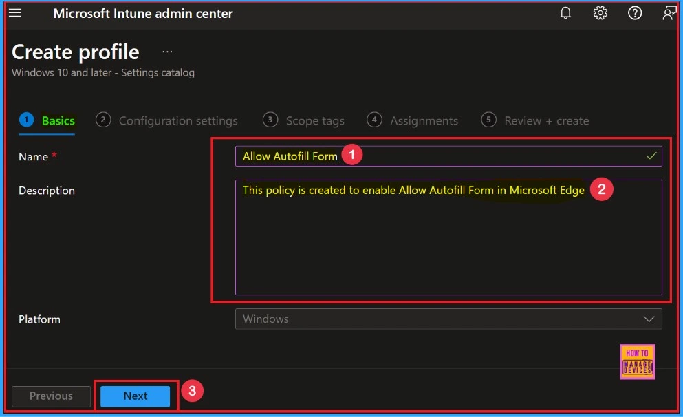 How to Allow Importing of Autofill Form Data in Microsoft Edge Via Setting Catalog in Intune 4 How to Allow Importing of Autofill Form Data in Microsoft Edge Via Setting Catalog in Intune Fig.3