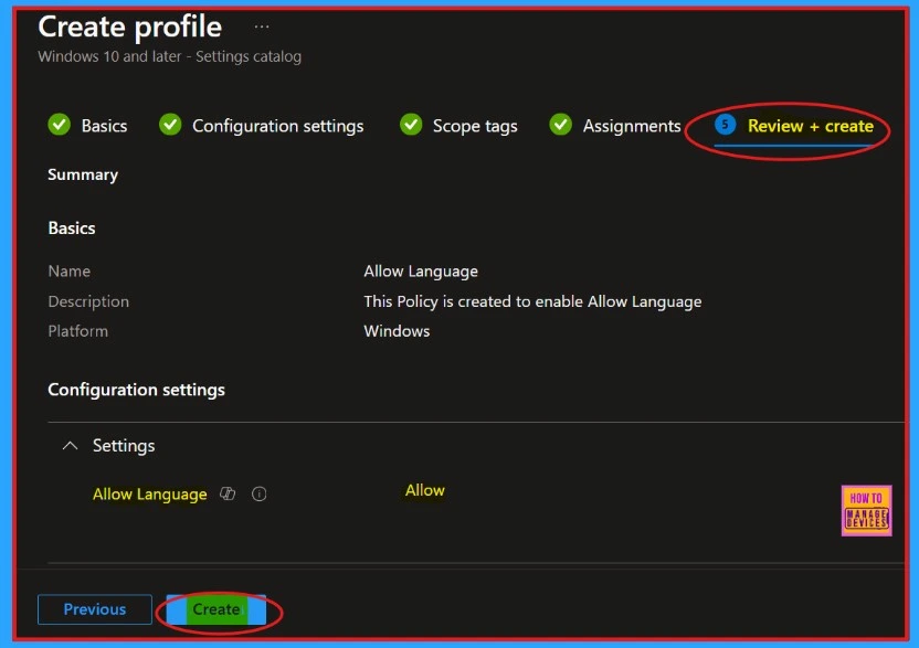 Best Way to Allow Language in Intune Via Settings Catalog -Fig.9