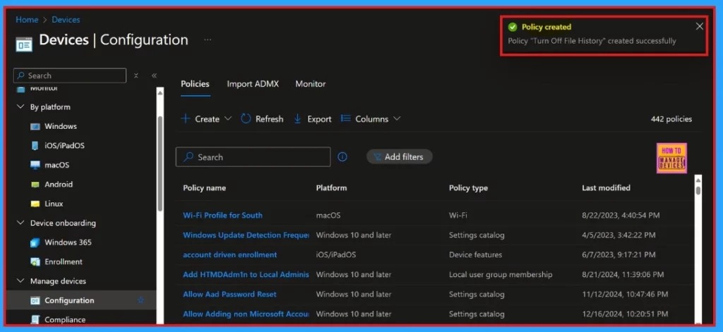 Setting Up Turn Off File History with Settings Catalog in Intune 11 Setting Up Turn Off File History with Settings Catalog in Intune - Fig.10