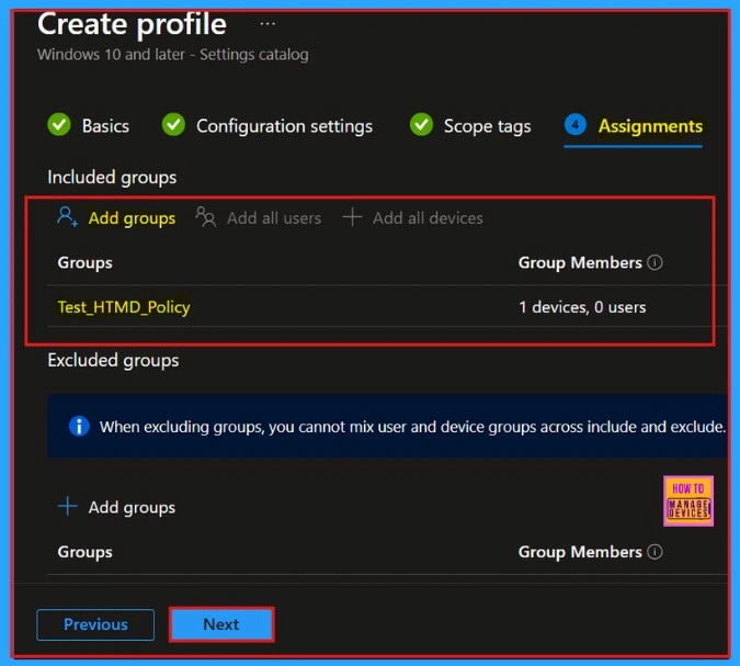 Setting Up Turn Off File History with Settings Catalog in Intune 9 Setting Up Turn Off File History with Settings Catalog in Intune - Fig.8