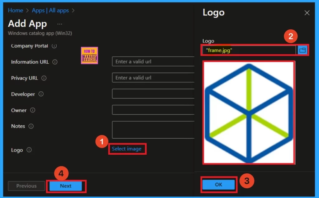 How to Install Frame App using Intune Enterprise App Catalog App - Fig.5