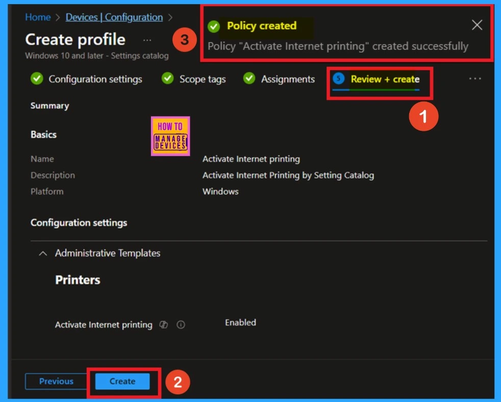 Best way to Activate Internet Printing through Setting Catalog Via Intune 8 Best way to Activate Internet Printing through Setting Catalog Via Intune-Fig.8