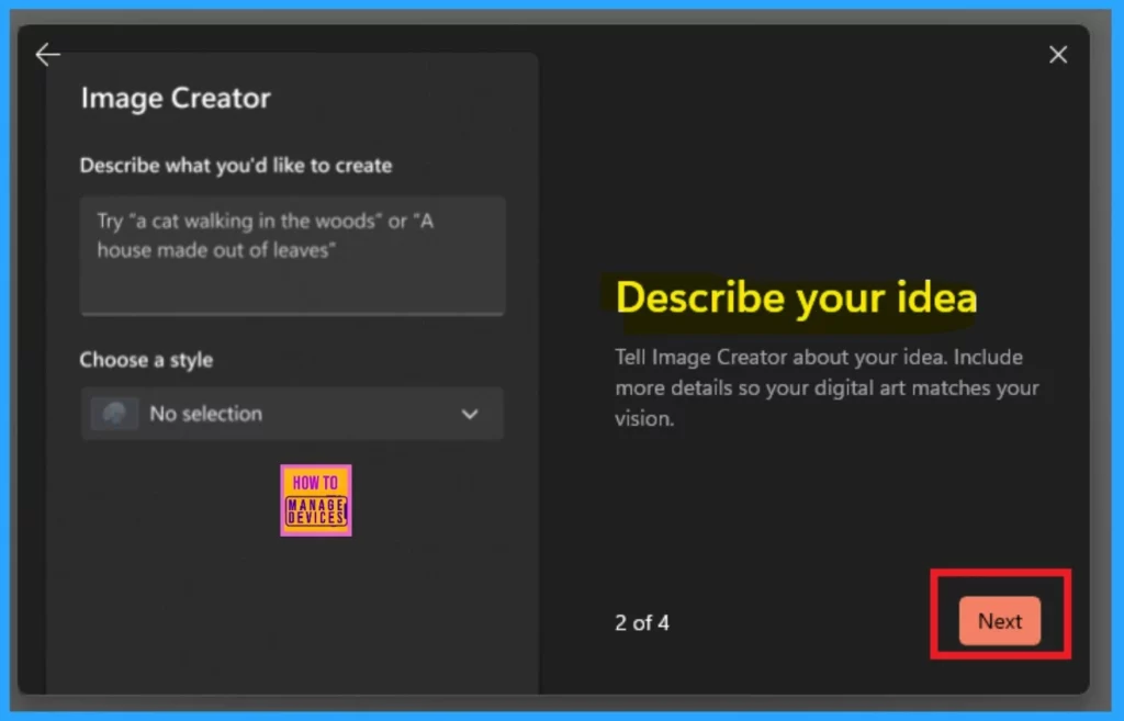 MS Paint Image Creator Feature to Create Images using AI 3 MS Paint Image Creator Feature to Create Images using AI - Fig.3