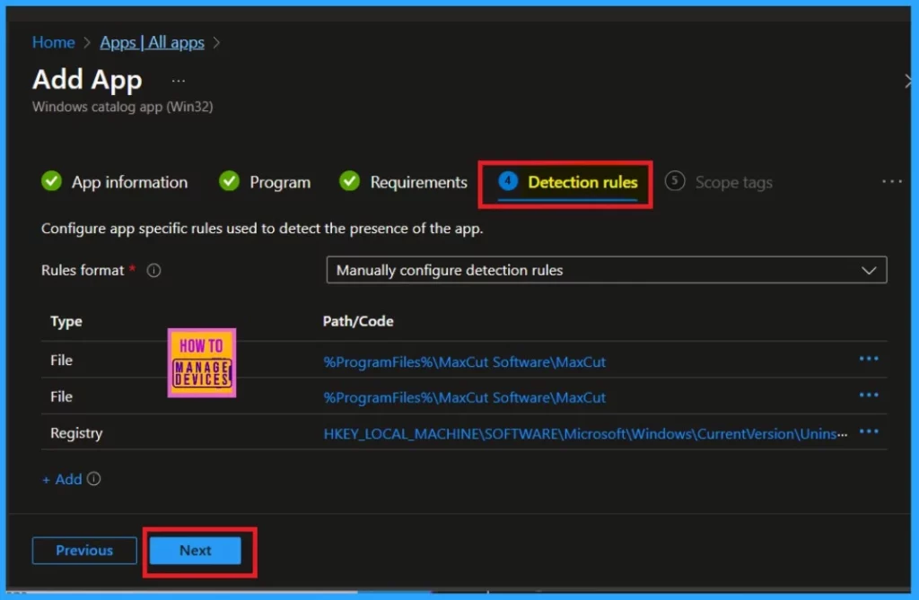 Install Maxcut App through Enterprise App Catalog app via Intune 8 Install Maxcut App through Enterprise App Catalog app via Intune-Fig.8