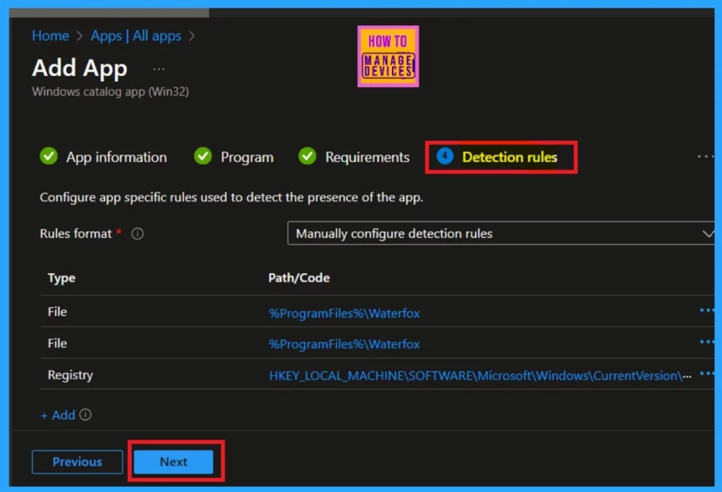 Waterfox Deployment using Enterprise App Catalog App via Intune 7 Waterfox Deployment using Enterprise App Catalog App via Intune-Fig.7