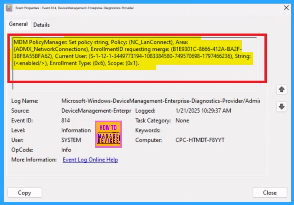 Enable Disable a LAN Connection through Setting Catalog via Intune 11 Enable Disable a LAN Connection through Setting Catalog via Intune- Fig.9