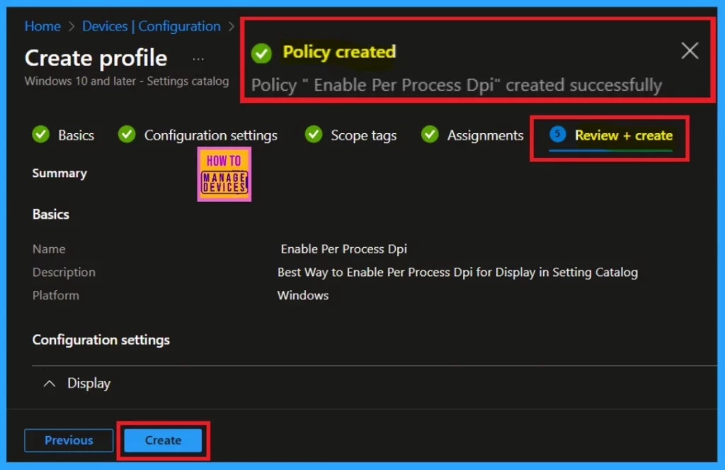Best way to Enable Per Process Dpi for Display Policy using Intune Setting Catalog 10 Best Way to Enable Per Process Dpi for Display in Setting Catalog using Intune-Fig.8