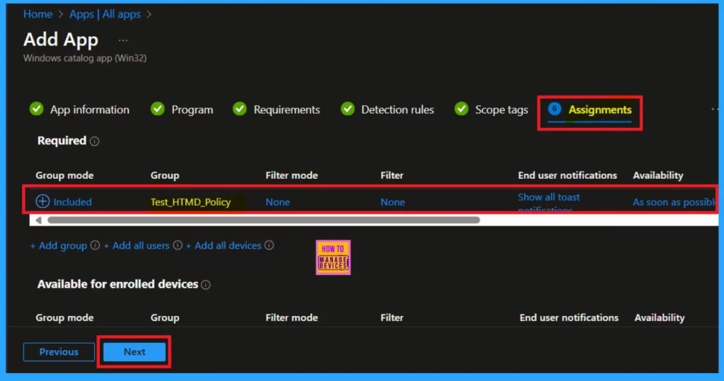 How to Install Frame App using Intune Enterprise App Catalog App - Fig.10