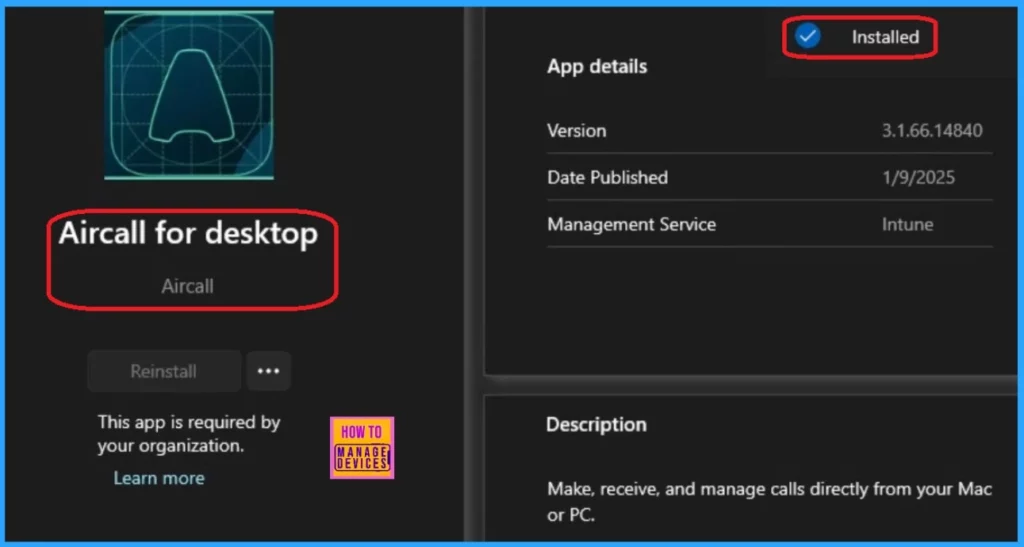 Easy way to Install Aircall for Desktop using Intune Enterprise App Catalog App 14 Easy way to Install Aircall for Desktop using Intune Enterprise App Catalog App - Fig.13