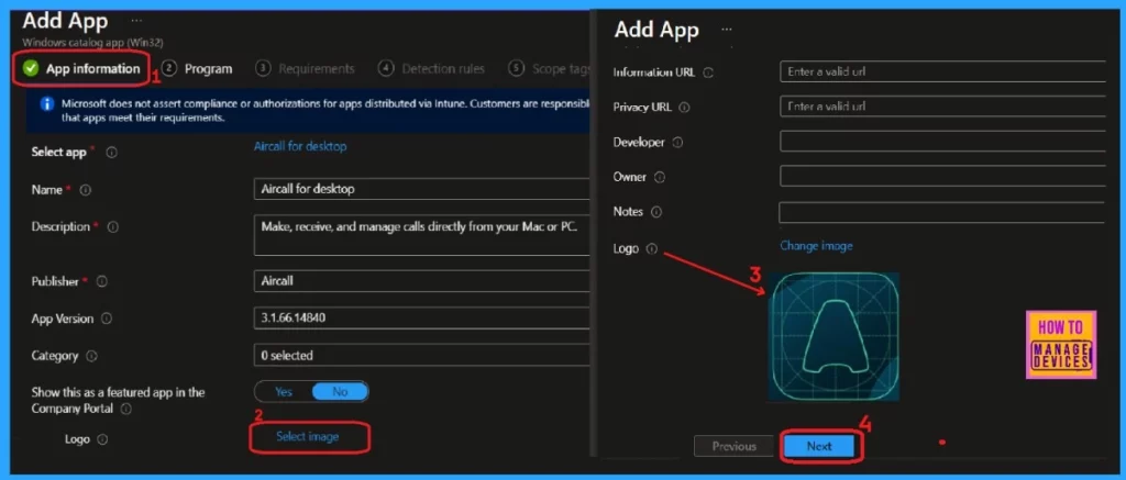 Easy way to Install Aircall for Desktop using Intune Enterprise App Catalog App 6 Easy way to Install Aircall for Desktop using Intune Enterprise App Catalog App - Fig.5