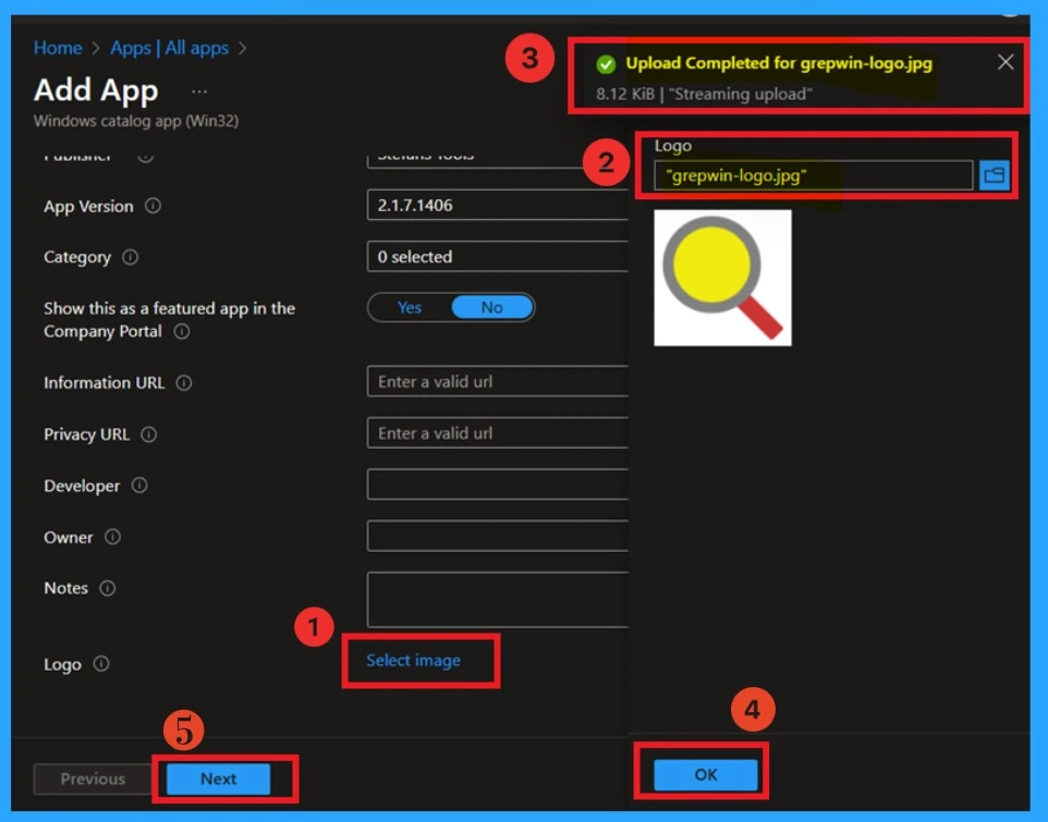 Best way to Install GrepWin through Enterprise App Catalog App using Intune 5 Best way to Install GrepWin through Enterprise App Catalog App using Intune-Fig-5