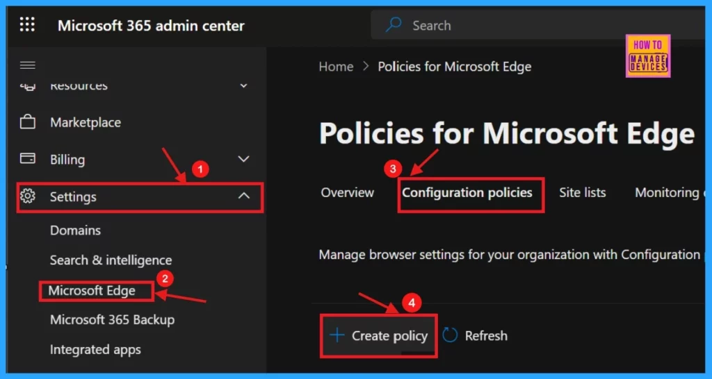 Enable Autofill for Addresses in MS Edge Browser using Microsoft 365 Admin Center Policy - Fig.1