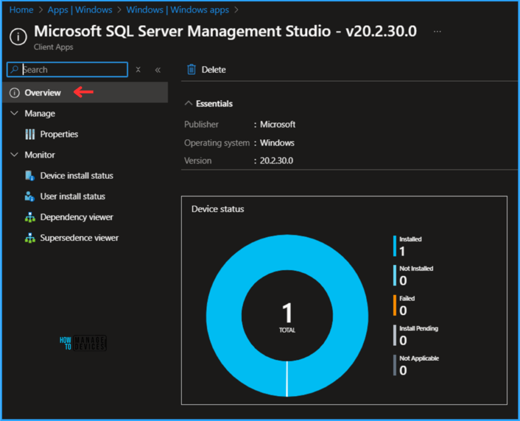 Best Guide to Deploy SQL Server Management Studio App Using Microsoft Intune 15 Best Guide to Deploy SQL Server Management Studio App Using Microsoft Intune. Fig. 16