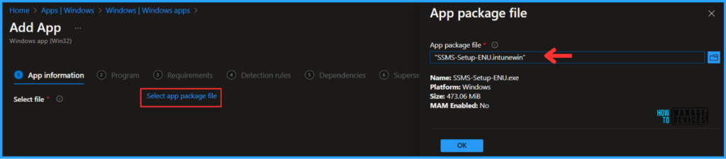 Best Guide to Deploy SQL Server Management Studio App Using Microsoft Intune 6 Best Guide to Deploy SQL Server Management Studio App Using Microsoft Intune. Fig. 6