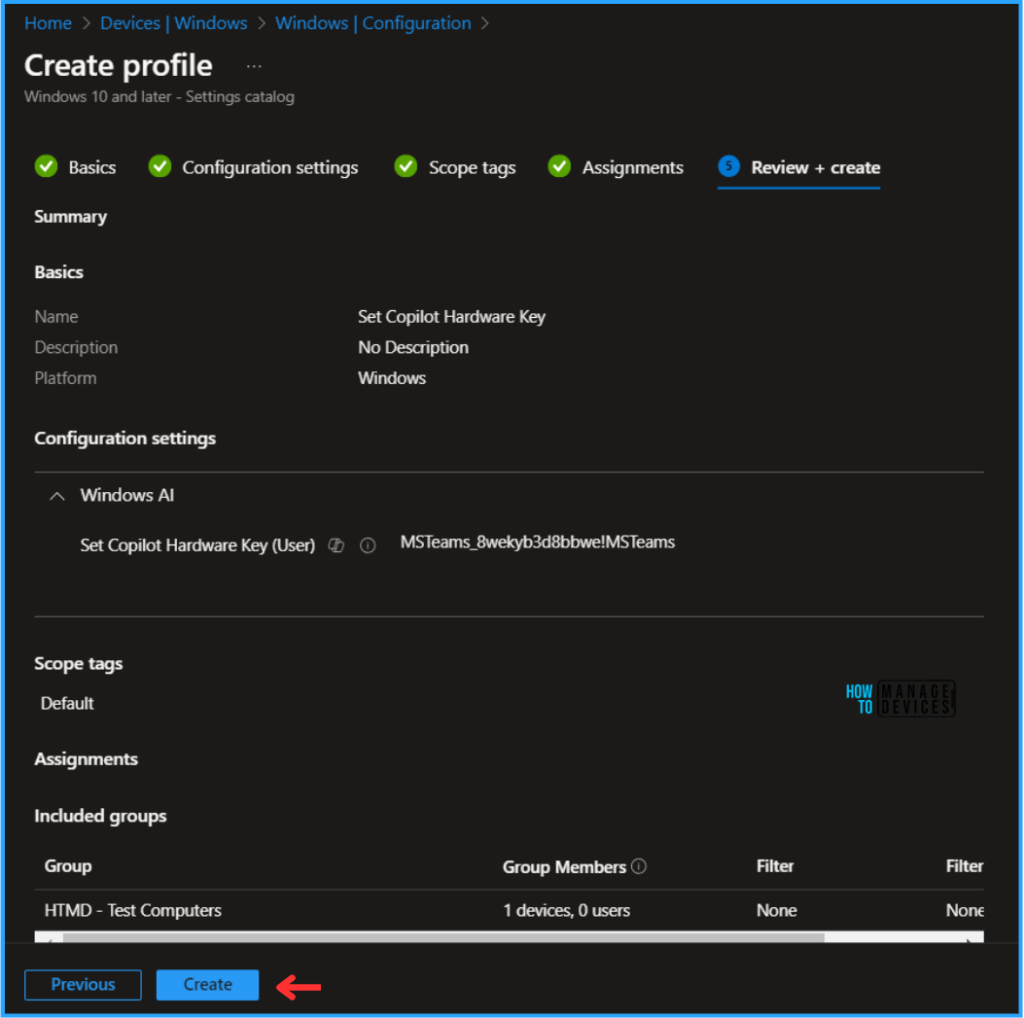 Best Way to Set Copilot Hardware Key Using Microsoft Intune 10 Best Way to Set Copilot Hardware Key Using Microsoft Intune. Fig. 10