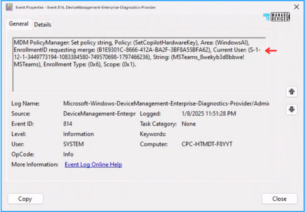 Best Way to Set Copilot Hardware Key Using Microsoft Intune 12 Best Way to Set Copilot Hardware Key Using Microsoft Intune. Fig. 12