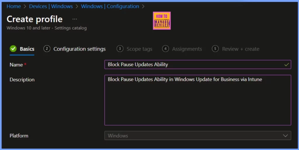 Easy way to Block Pause Updates Ability in Windows Update for Business via Intune 2