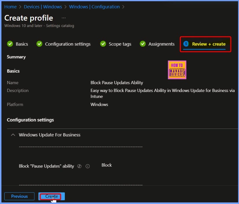 Easy way to Block Pause Updates Ability in Windows Update for Business via Intune 6