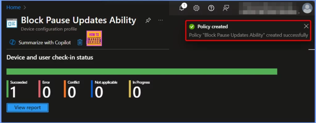 Easy way to Block Pause Updates Ability in Windows Update for Business via Intune 7