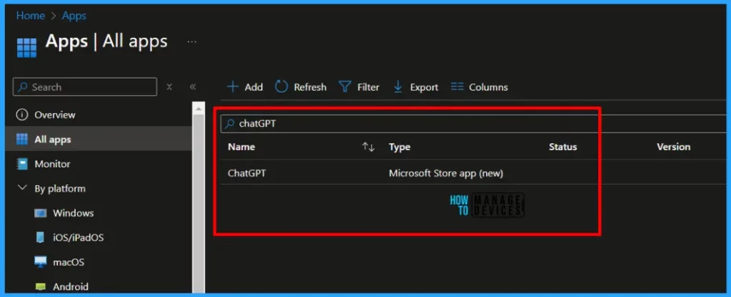 Add the ChatGPT App to Intune using Microsoft Graph API 3