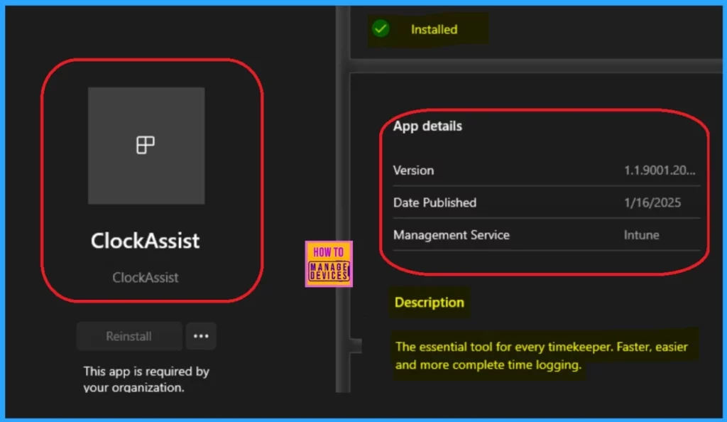 Deploy the ClockAssist App Via Enterprise App Catalog App in Intune 15 Deploy the ClockAssist App Via Enterprise App Catalog App in Intune - Fig.13