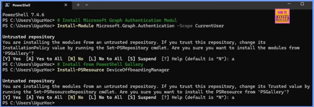 Device Offboarding Manager PowerShell Tool for Simplified Device Lifecycle Management 2 Device Offboarding Manager PowerShell Tool for Simplified Device Lifecycle Management - Fig.2 - Creds to Ugur Koc