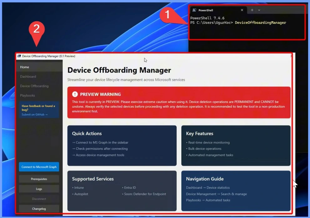 Device Offboarding Manager PowerShell Tool for Simplified Device Lifecycle Management 3 Device Offboarding Manager PowerShell Tool for Simplified Device Lifecycle Management - Fig.3 - Creds to Ugur Koc