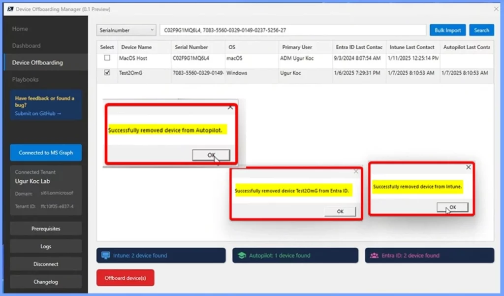 Device Offboarding Manager PowerShell Tool for Simplified Device Lifecycle Management 11 Device Offboarding Manager PowerShell Tool for Simplified Device Lifecycle Management - Fig.10 - Creds to Ugur Koc