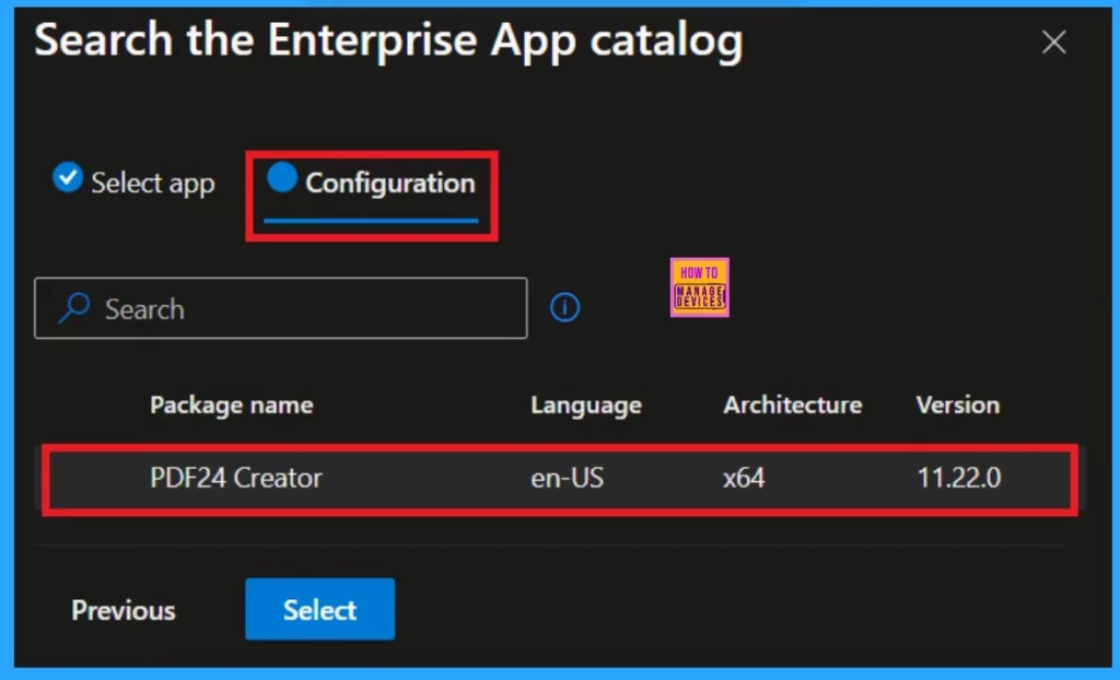 PDF24 Creator Deployment using Intune Enterprise App Catalog App - Fig.4