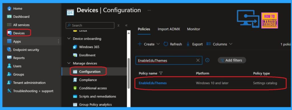 Easy way to Enable Education Themes via Setting Catalog in Intune - Fig.9