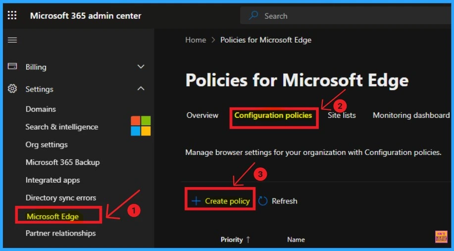 Enable Drop Feature in Edge Browser Using Microsoft 365 Admin Center Configuration Policy - Fig.1