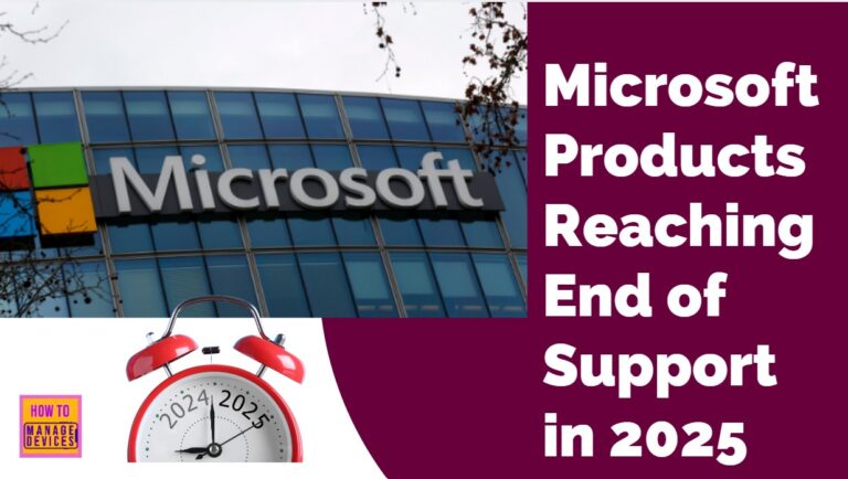 Microsoft Products Reaching End of Support in 2025