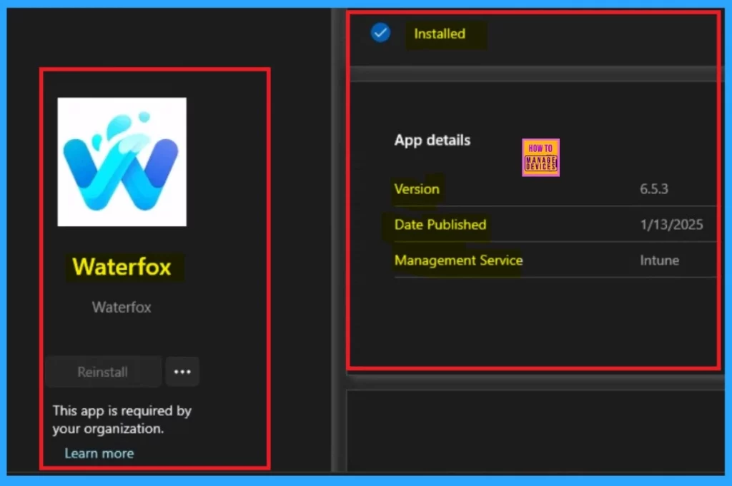 Waterfox Deployment using Enterprise App Catalog App via Intune 11 Waterfox Deployment using Enterprise App Catalog App via Intune-Fig.11