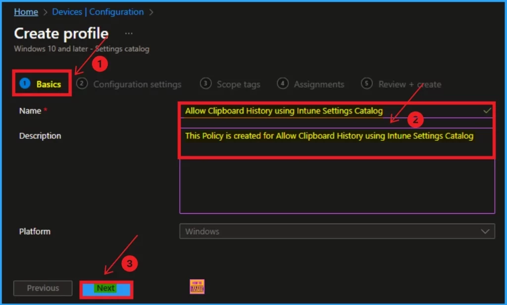 How to Allow Clipboard History using Intune Settings Catalog 4 How to Allow Clipboard History using Intune Settings Catalog - Fig.4