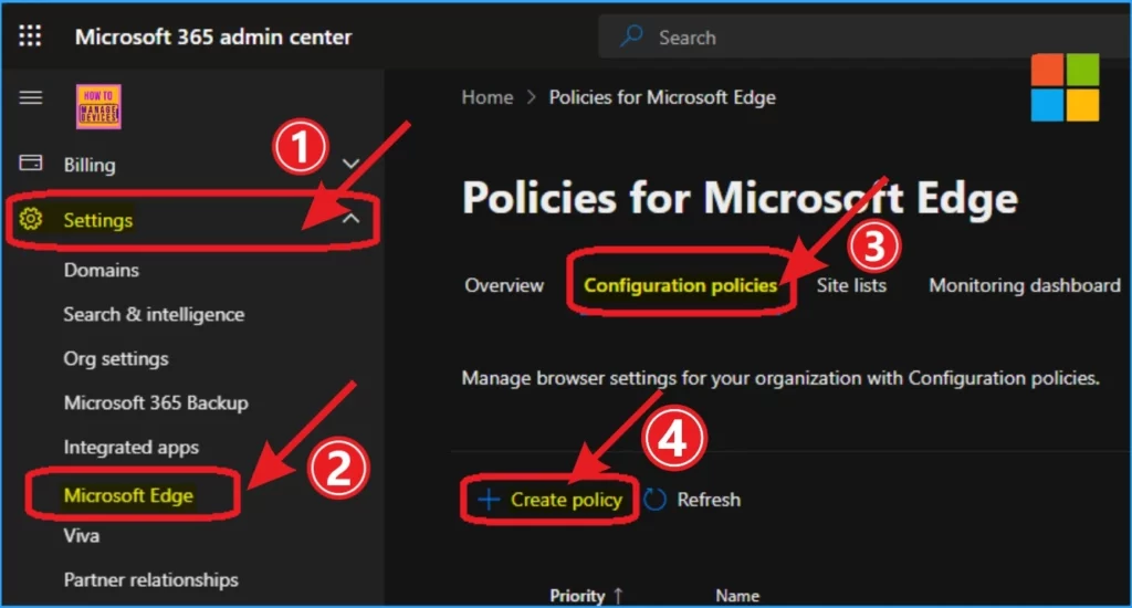 Enable Spellcheck in MS Edge Browser using M365 Admin Center Configuration Policy 1 Enable Spellcheck in MS Edge Browser using M365 Admin Center Configuration Policy - Fig.1