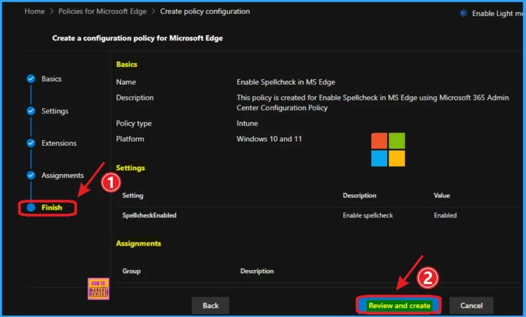 Enable Spellcheck in MS Edge Browser using M365 Admin Center Configuration Policy 10 Enable Spellcheck in MS Edge Browser using M365 Admin Center Configuration Policy - Fig.10