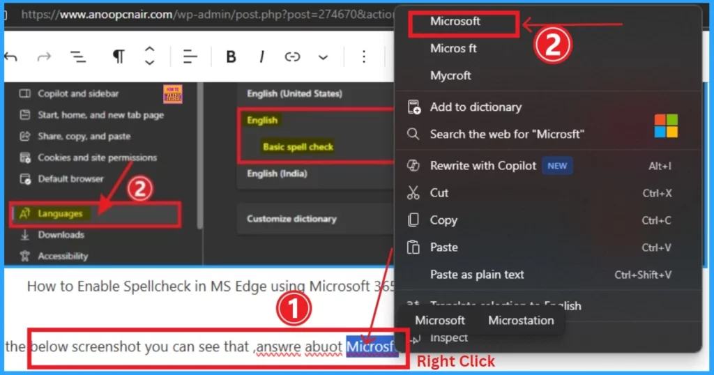 Enable Spellcheck in MS Edge Browser using M365 Admin Center Configuration Policy 15 Enable Spellcheck in MS Edge Browser using M365 Admin Center Configuration Policy - Fig.15