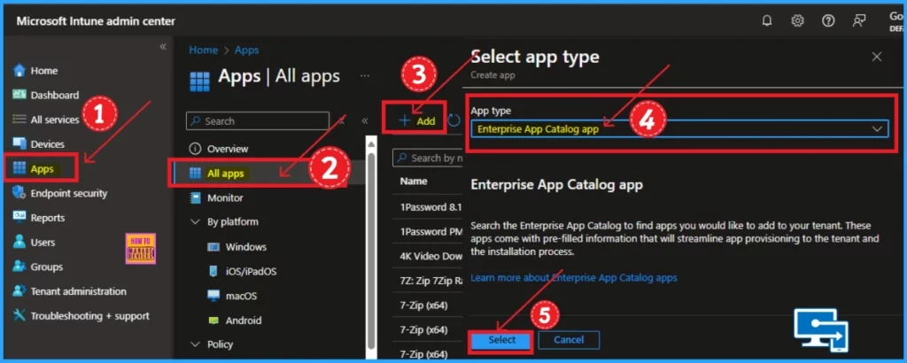 How to Install Bria Enterprise App through Intune Enterprise App Catalog App - Fig.1