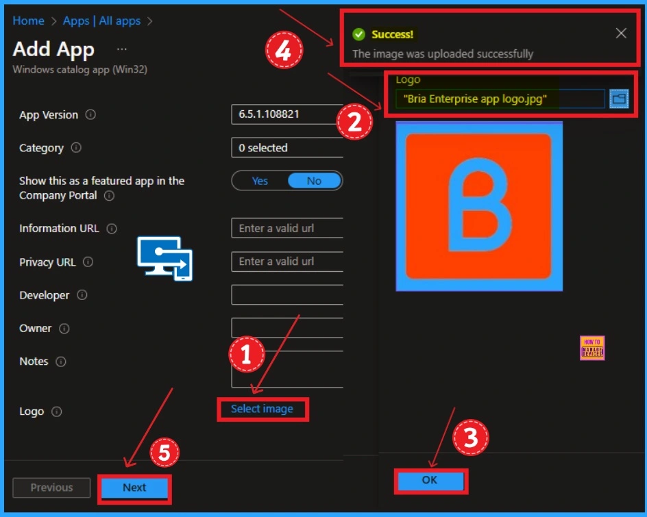 How to Install Bria Enterprise App through Intune Enterprise App Catalog App - Fig.5
