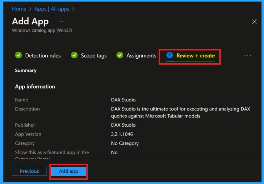 Easy Deployment of Install DAX Studio in Intune Using the Enterprise App Catalog App-Fig.11