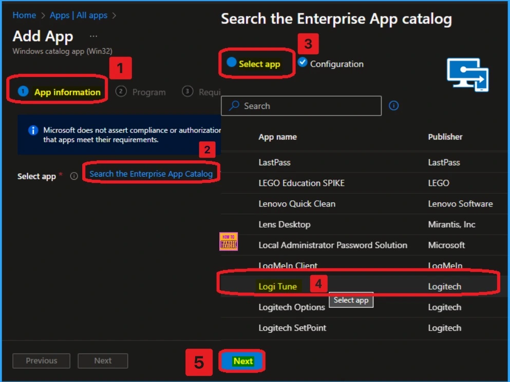 How to Install Logi Tune App using Intune Enterprise App Catalog App 2 How to Install Logi Tune App using Intune Enterprise App Catalog App - Fig.2