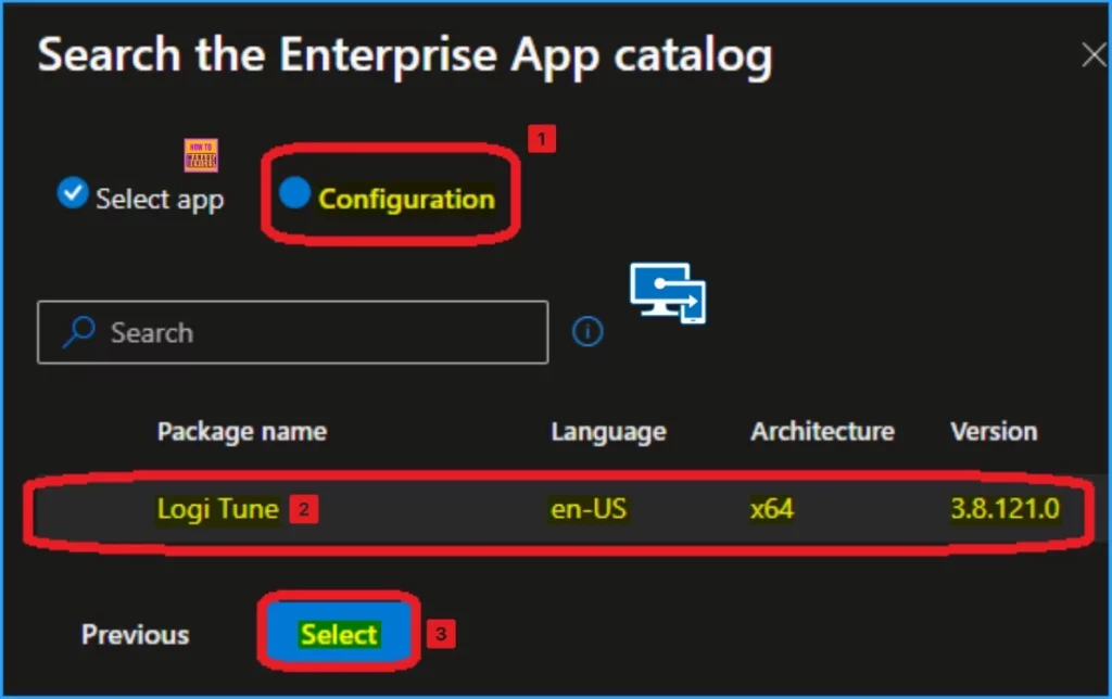 How to Install Logi Tune App using Intune Enterprise App Catalog App 3 How to Install Logi Tune App using Intune Enterprise App Catalog App - Fig.3