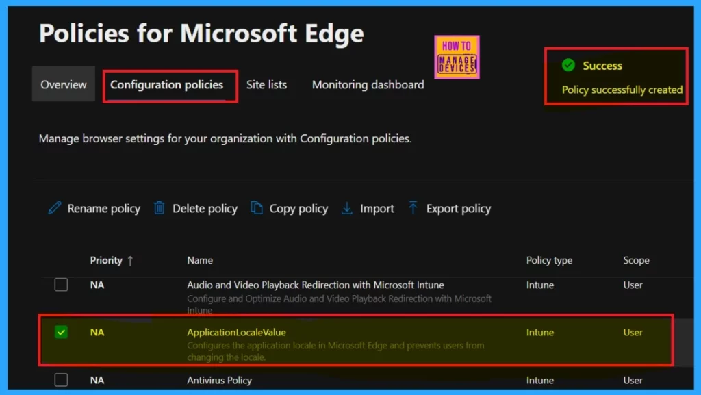Enable Disable Application Locale Value Policy in Microsoft Edge Browser using M365 Admin Center 12 Enable Disable Application Locale Value Policy in Microsoft Edge Browser using M365 Admin Center - Fig.11