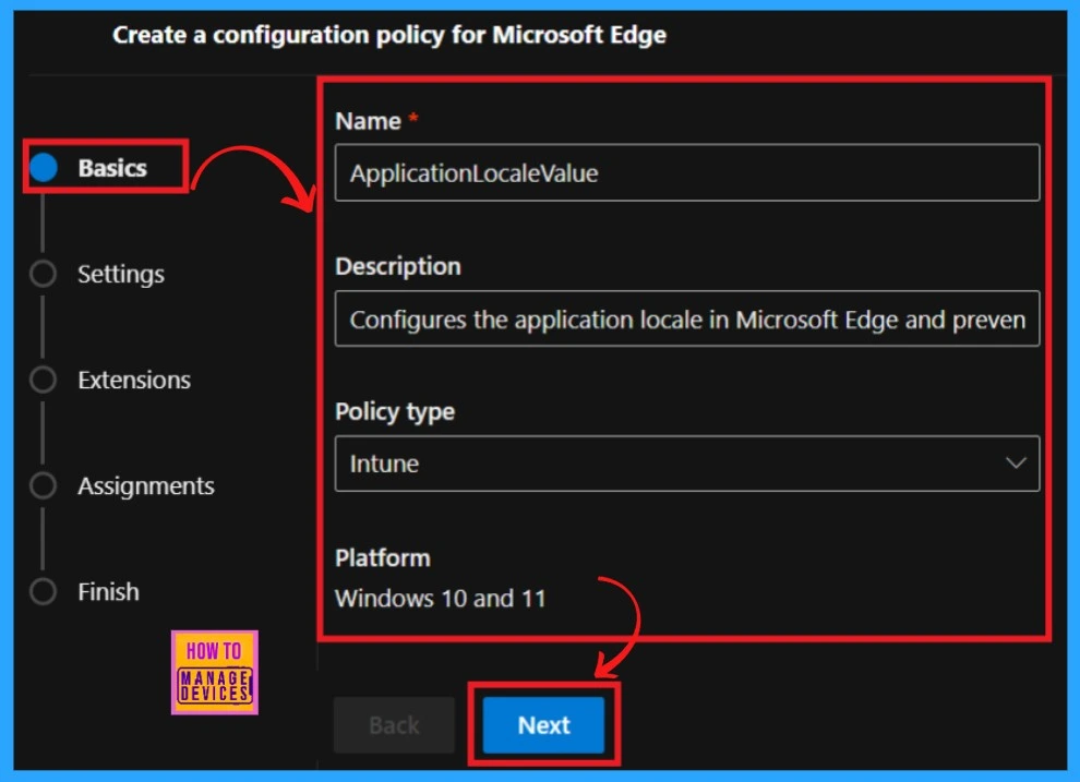 Enable Disable Application Locale Value Policy in Microsoft Edge Browser using M365 Admin Center 3 Enable Disable Application Locale Value Policy in Microsoft Edge Browser using M365 Admin Center - Fig.2