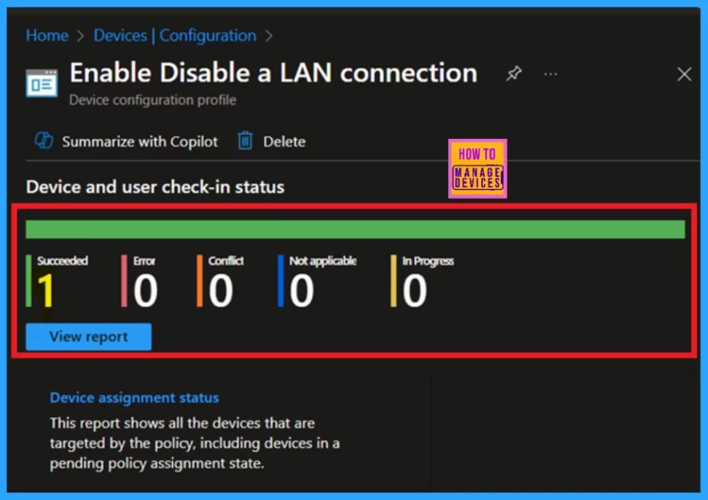 Enable Disable a LAN Connection through Setting Catalog via Intune 10 Enable Disable a LAN Connection through Setting Catalog via Intune- Fig. 8